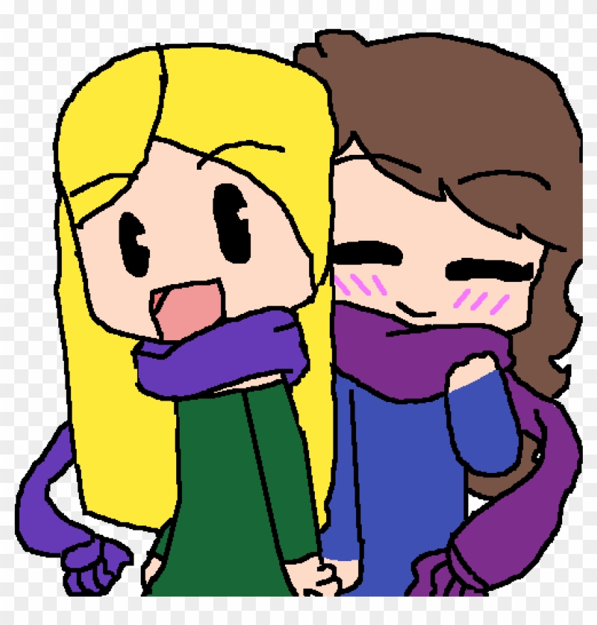 Sledding On A Snowy Day - Cartoon Clipart