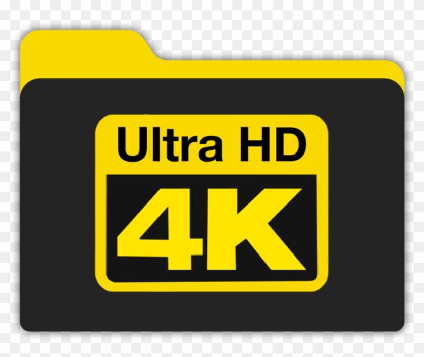 4k Video Logo Png 4k Uhd Folder Icon Clipart Pikpng