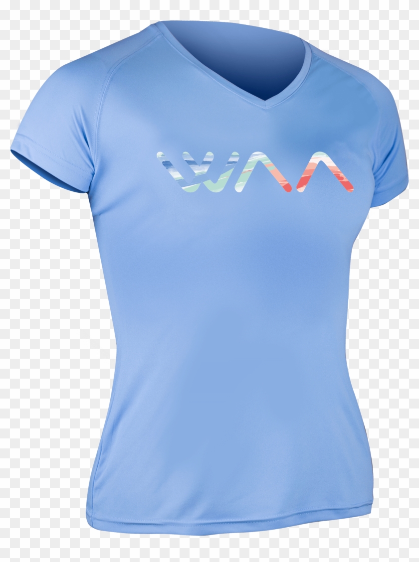 Ultra Light T-shirt Women Multicolor Logo - Active Shirt Clipart #3496794