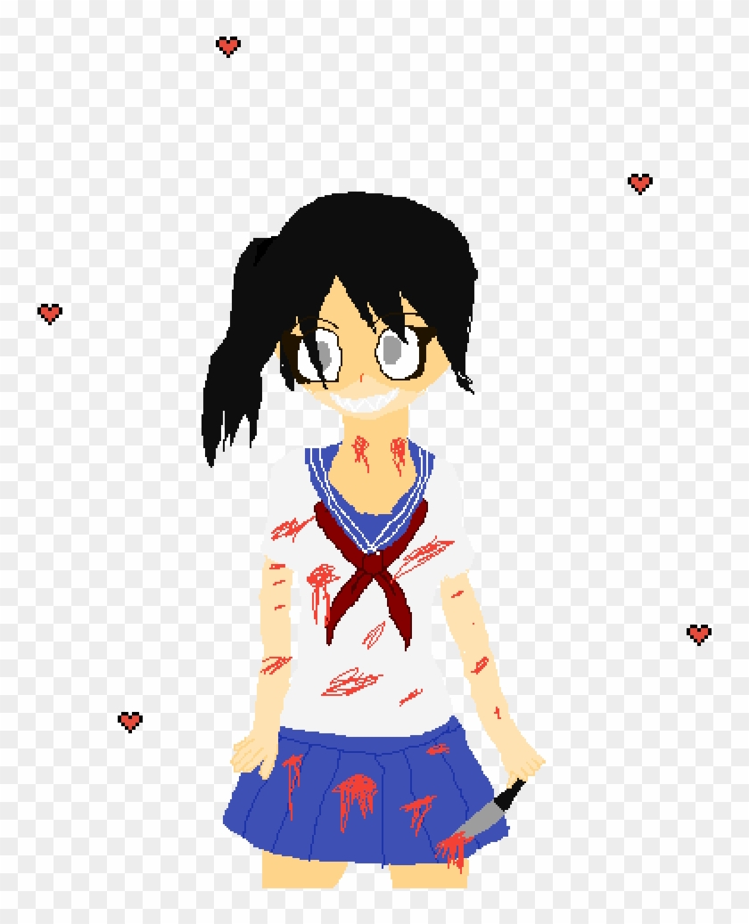 Yandere Chan - Cartoon Clipart