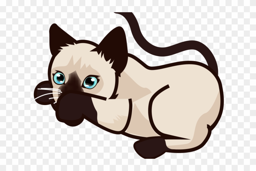 Siamese Cat Clipart Siamese Twin - Cartoon Siamese Cat Clip Art - Png Download
