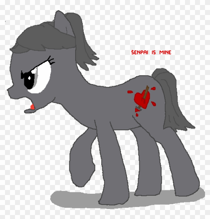 Yandere Chan Pony - Cartoon Clipart