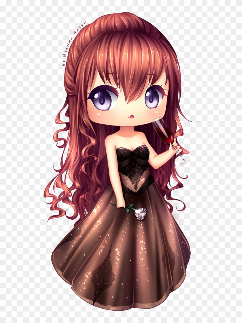 Long Hair Chibi Girl , Png Download - Dibujos De Muñecas Anime Clipart #3497657