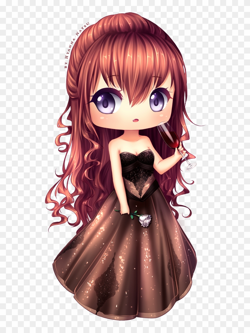 Long Hair Chibi Girl , Png Download - Dibujos De Muñecas Anime Clipart