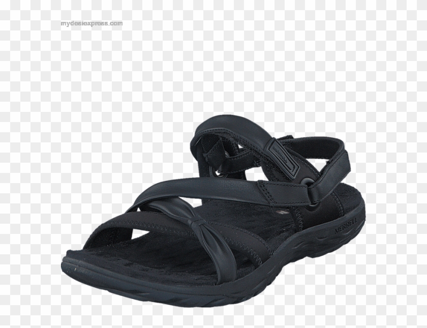 Women's Merrell Vesper Lattice Black - Shoe Clipart