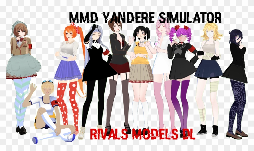Mmd Yandere Simulator Rivals Model New Gucci Baby Clothes - Yandere Simulator Rivals Mmd Clipart