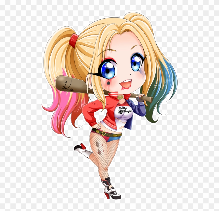 #chibi #harley #quinn #harleyquinn #suiside Squad - Harley Quinn Dibujos Animados Clipart