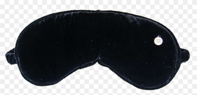 Bo Black Silk Velvet Sleeping Mask - Leather Clipart