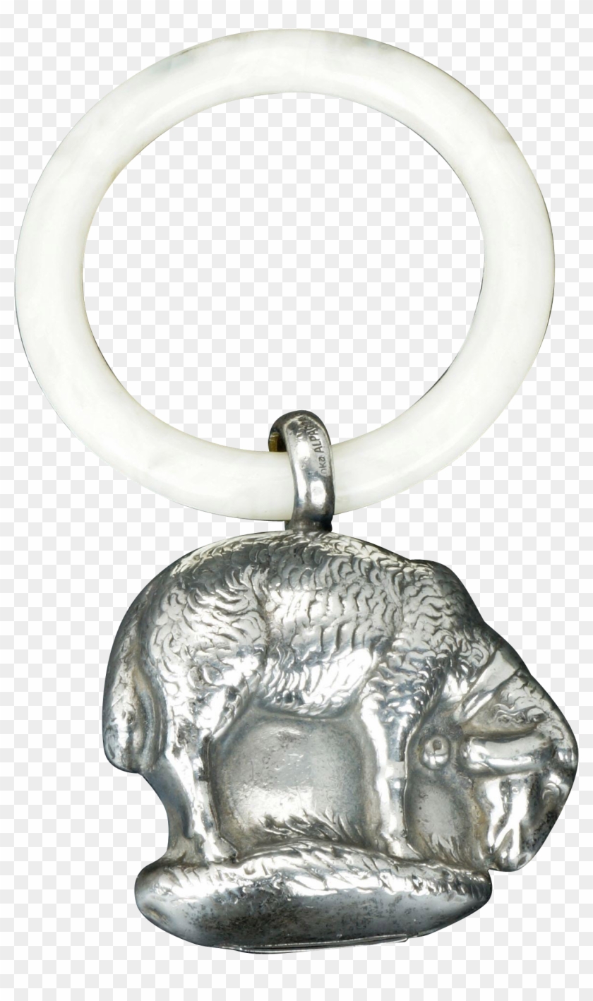 Vintage German Infant Teething Ring In The Shape Of - Keychain Clipart #3498567