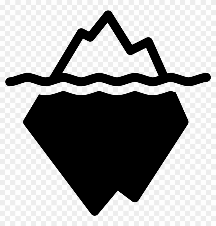 Iceberg Clipart Black And White - Png Download #3498572