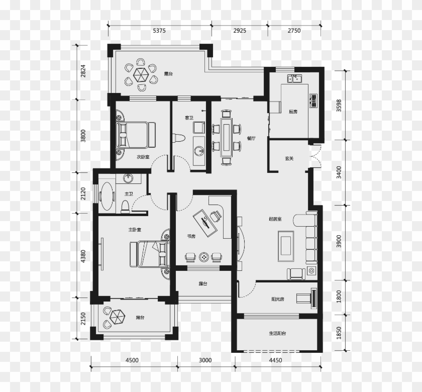 Floor Plan Clipart #3499152