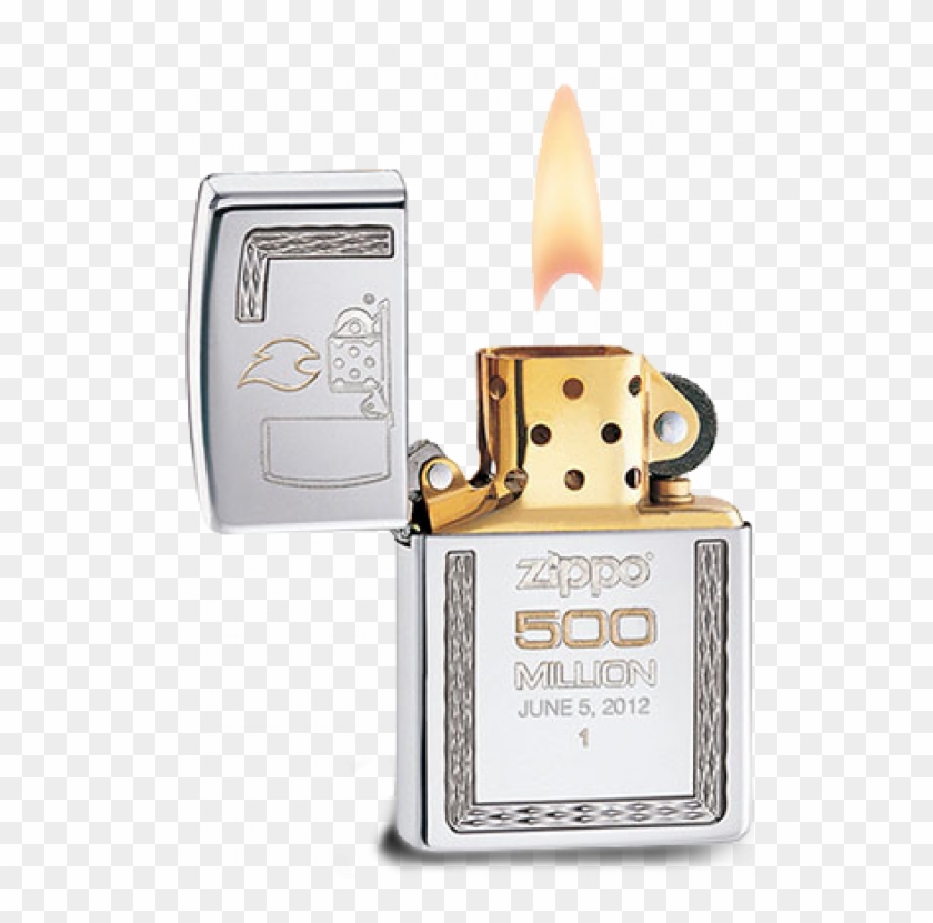Lighter Transparent Lit - Zippo Lighter Lit Transparent Png Clipart