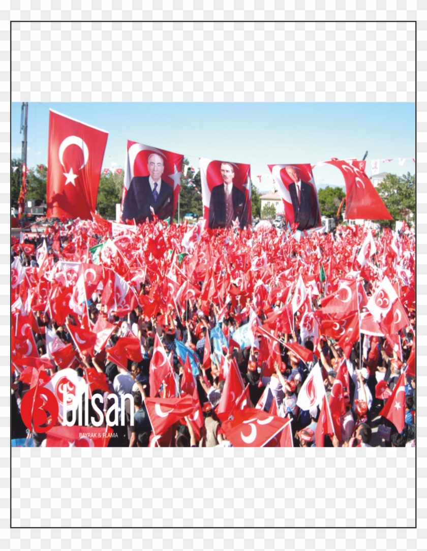 Seçim Bayrakları Bilsan - Crowd Clipart
