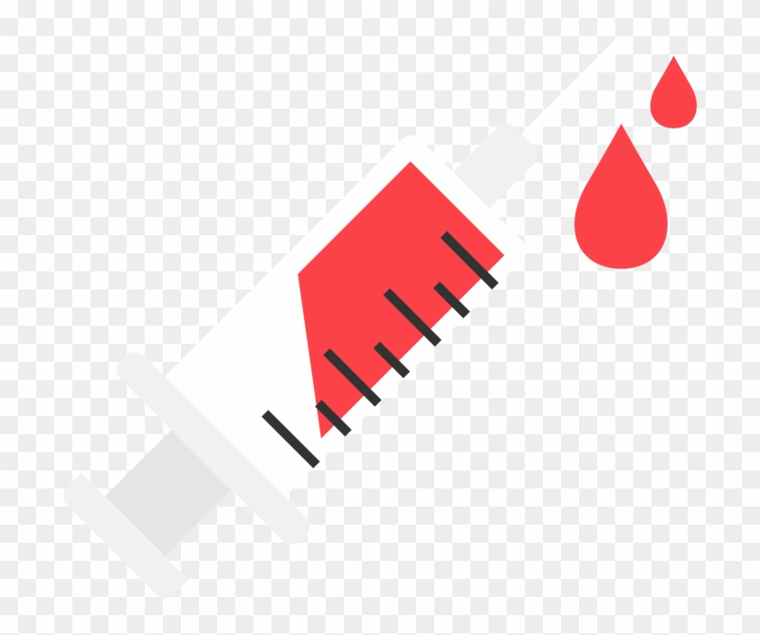 Syringe Flat Icon Vector - Graphic Design Clipart