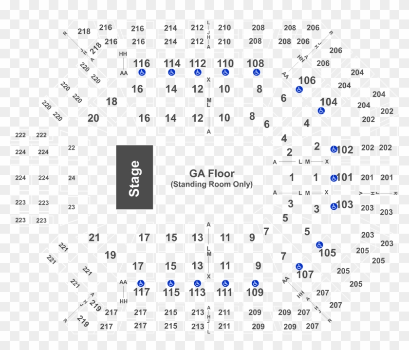 Grand Garden Arena Seat Numbers Clipart #3499589