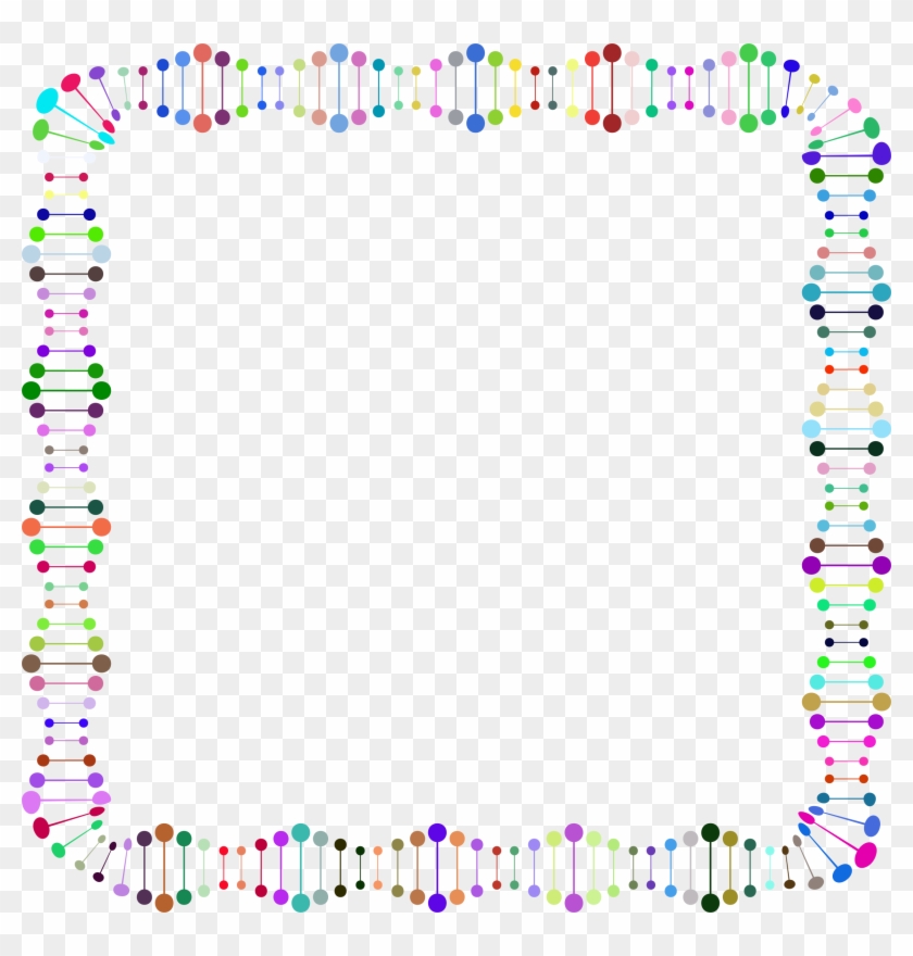 Prismatic Unwound Dna Helix Frame - Dna Border Clipart
