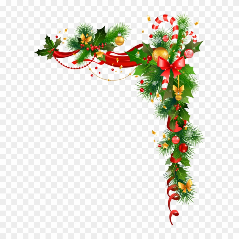 Coins,bordures, Christmas Backdrops, Christmas Frames, - Marcos De Tarjetas Navideñas Clipart #3499833