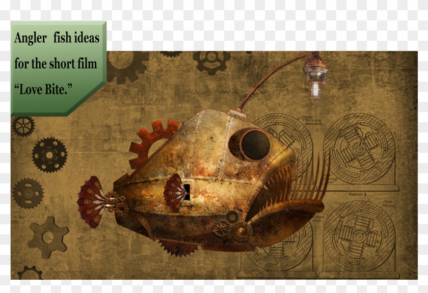 Steampunk Angler Fish - Anglerfish Clipart