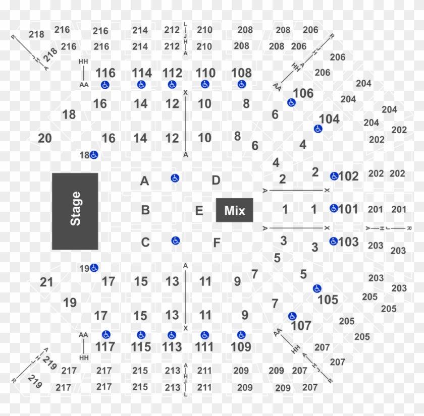 The Eagles Tickets At Mgm Grand Garden Arena In Las - Mgm Grand Garden Arena Section 203 Row F Clipart