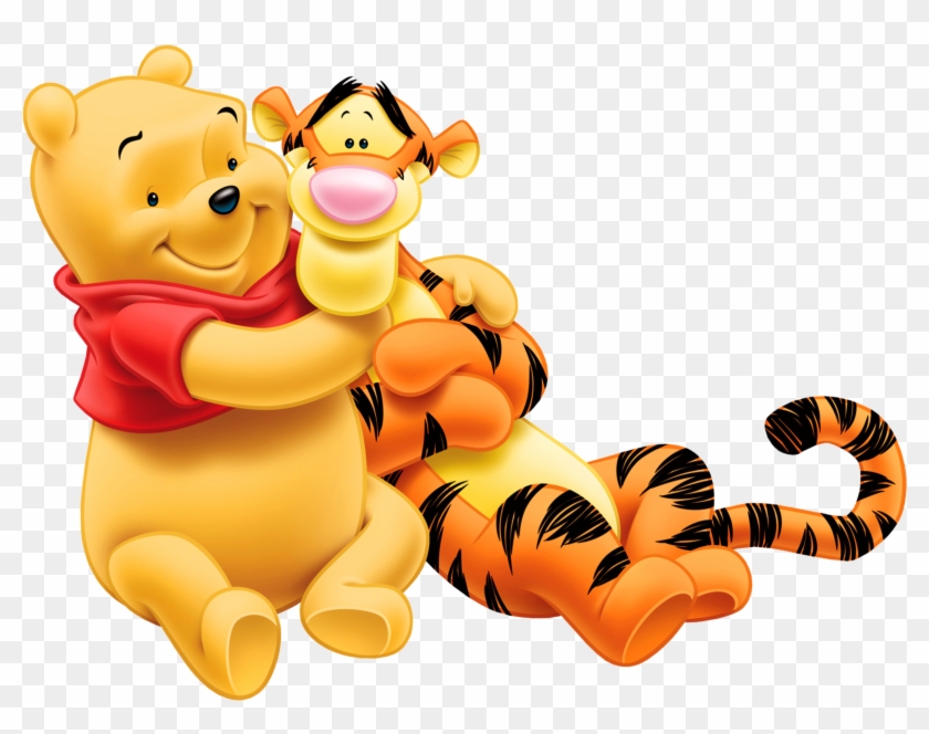 Winnie The Pooh With Tiger Clipart #350472