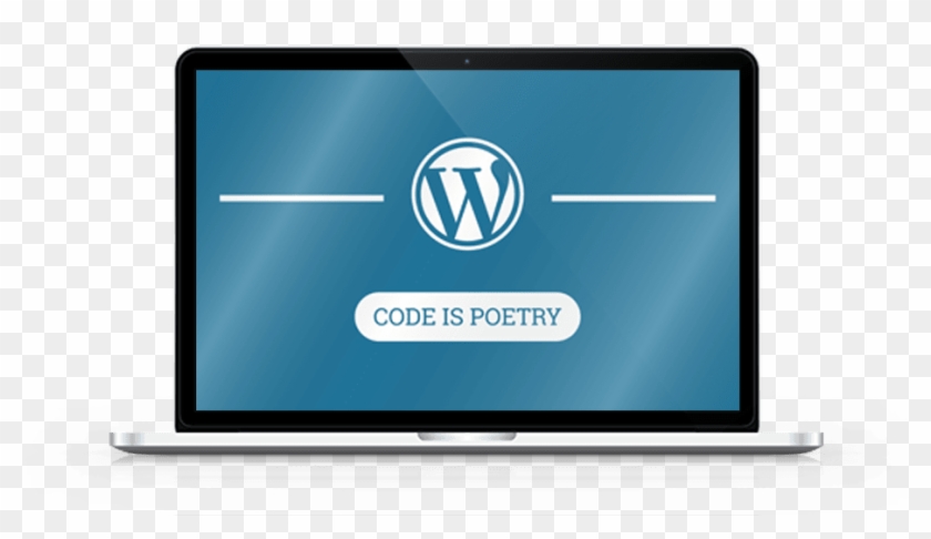 Animate Computer Laptop With Wordpress Logo And Text - Led-backlit Lcd Display Clipart #350623