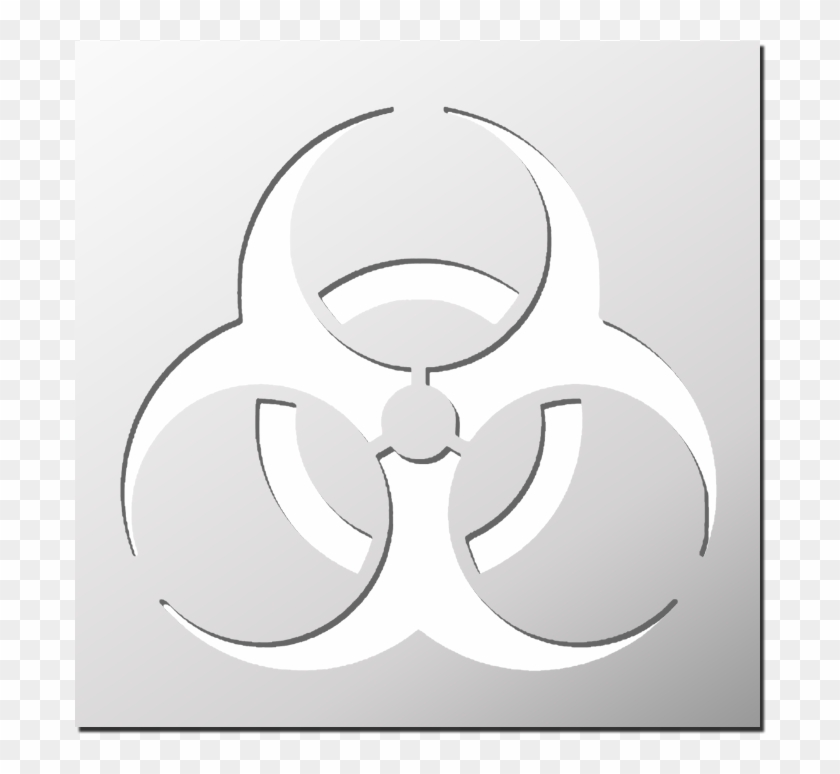 Pochoir Biohazard - Circle Clipart #350759