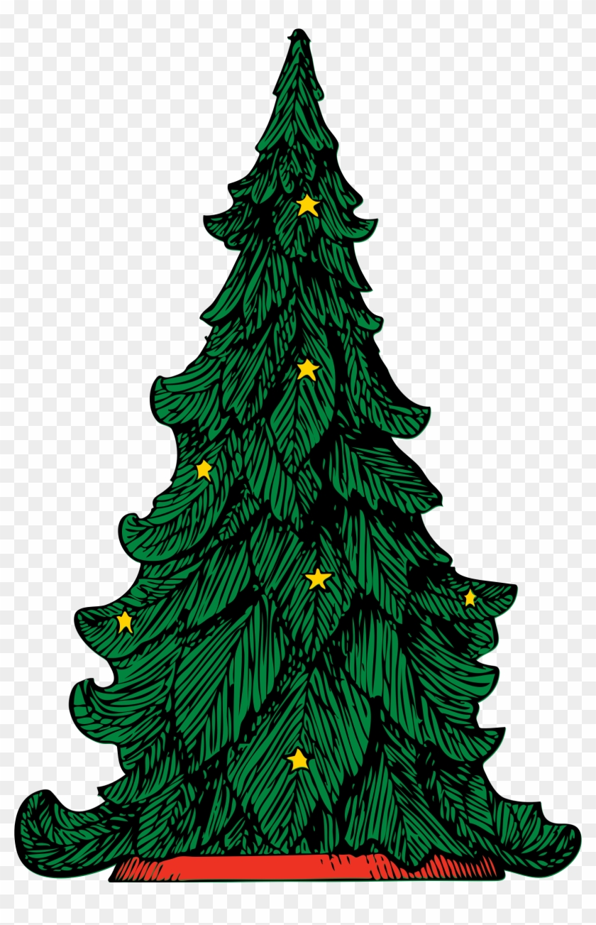 Image Transparent Library Tree - Christmas Tree Illustration Png Clipart #351017