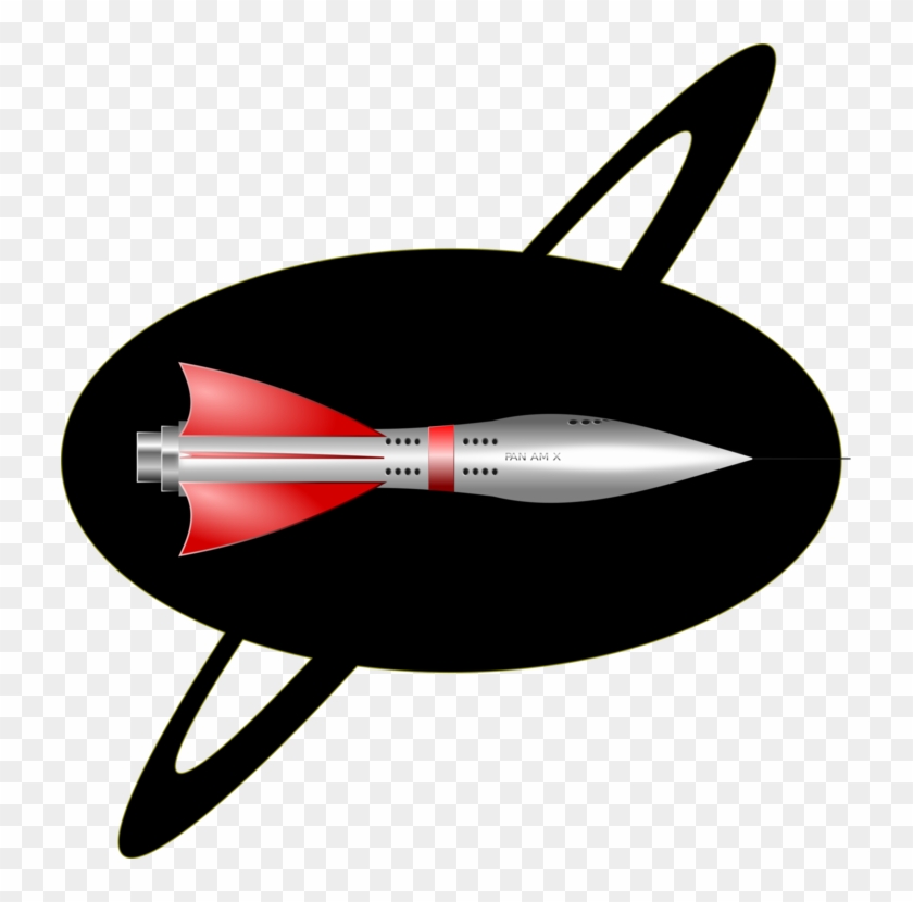 Spacecraft Rocket Launch Missile Booster - 1950s Rocket Ship Clipart #351212