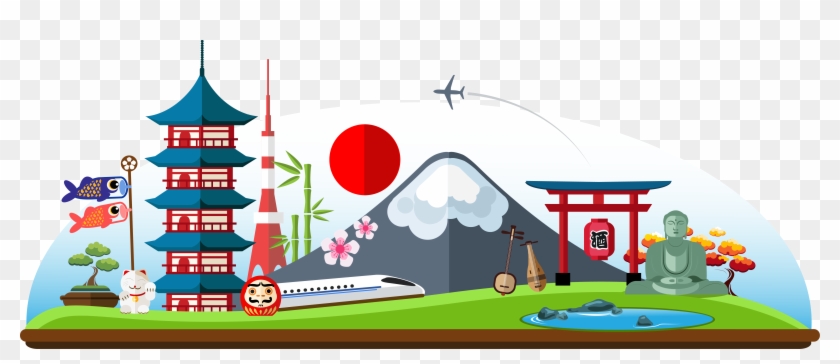Japan Clipart Architecture Japanese - Japan Landmarks Clipart - Png Download