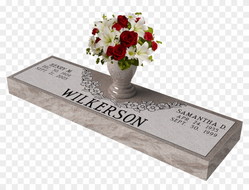 Companion Marker - Cemetery Grave Markers With Vase Clipart #351721