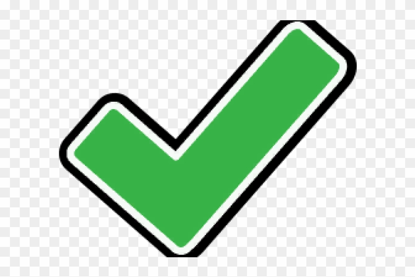 Green Tick Clipart File - Emblem - Png Download