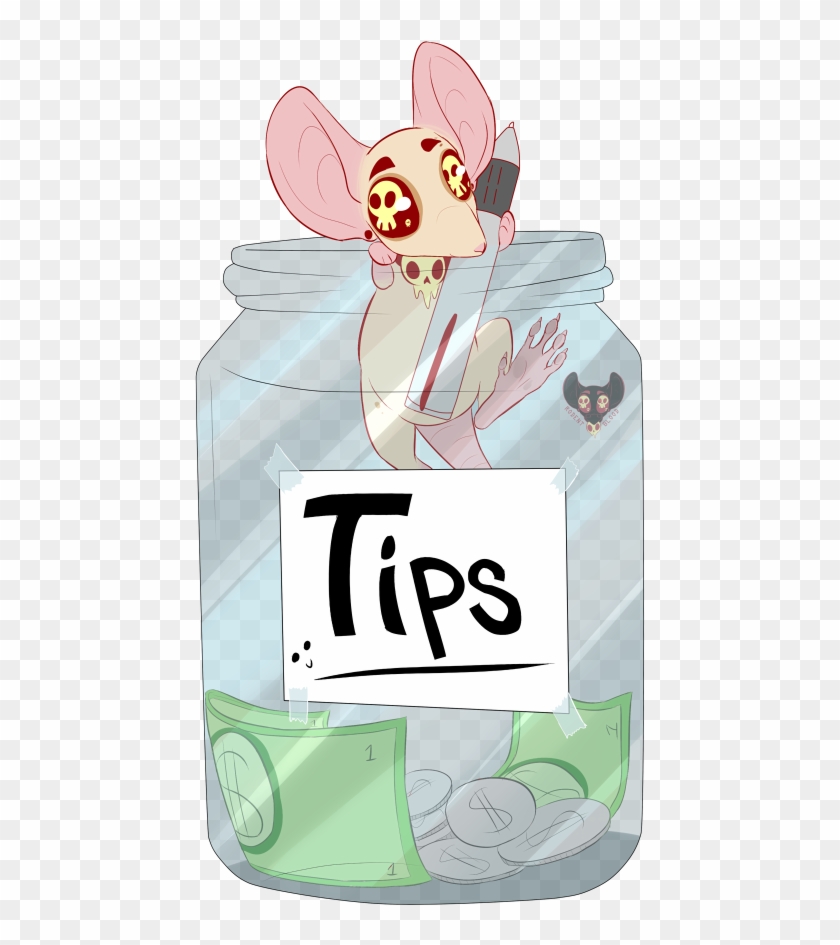 Will Draw For Tips - Cartoon Clipart