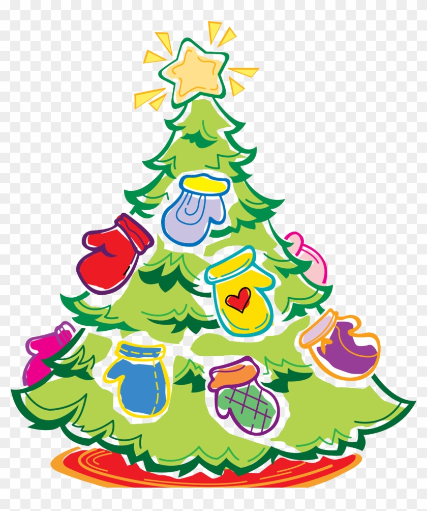 Mitten Tree Clipart - Mitten Tree - Png Download