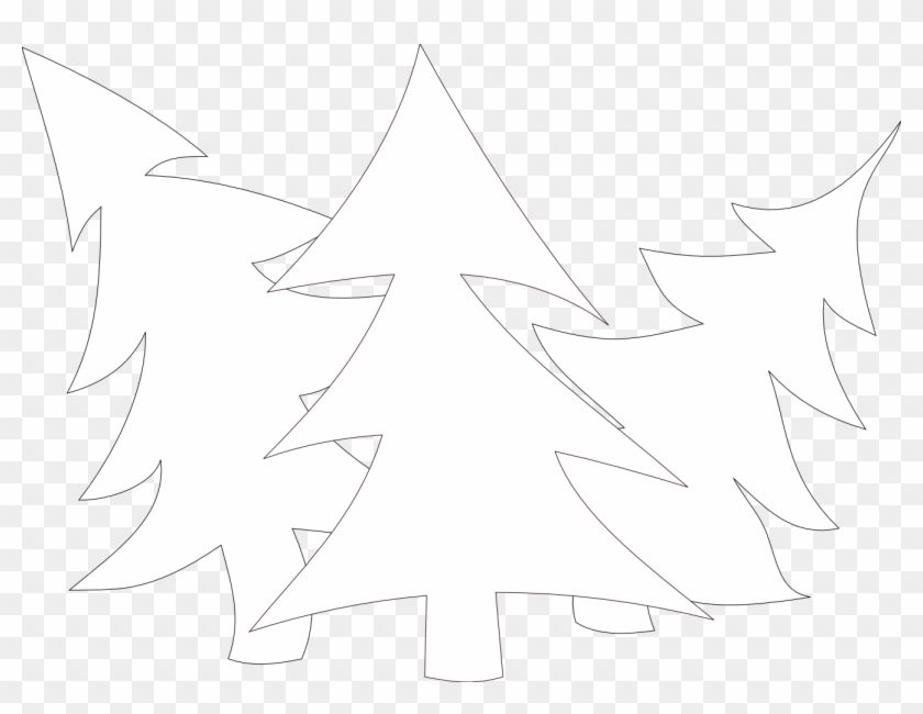 Christmas Tree Black And White Black And White Christmas - Illustration Clipart