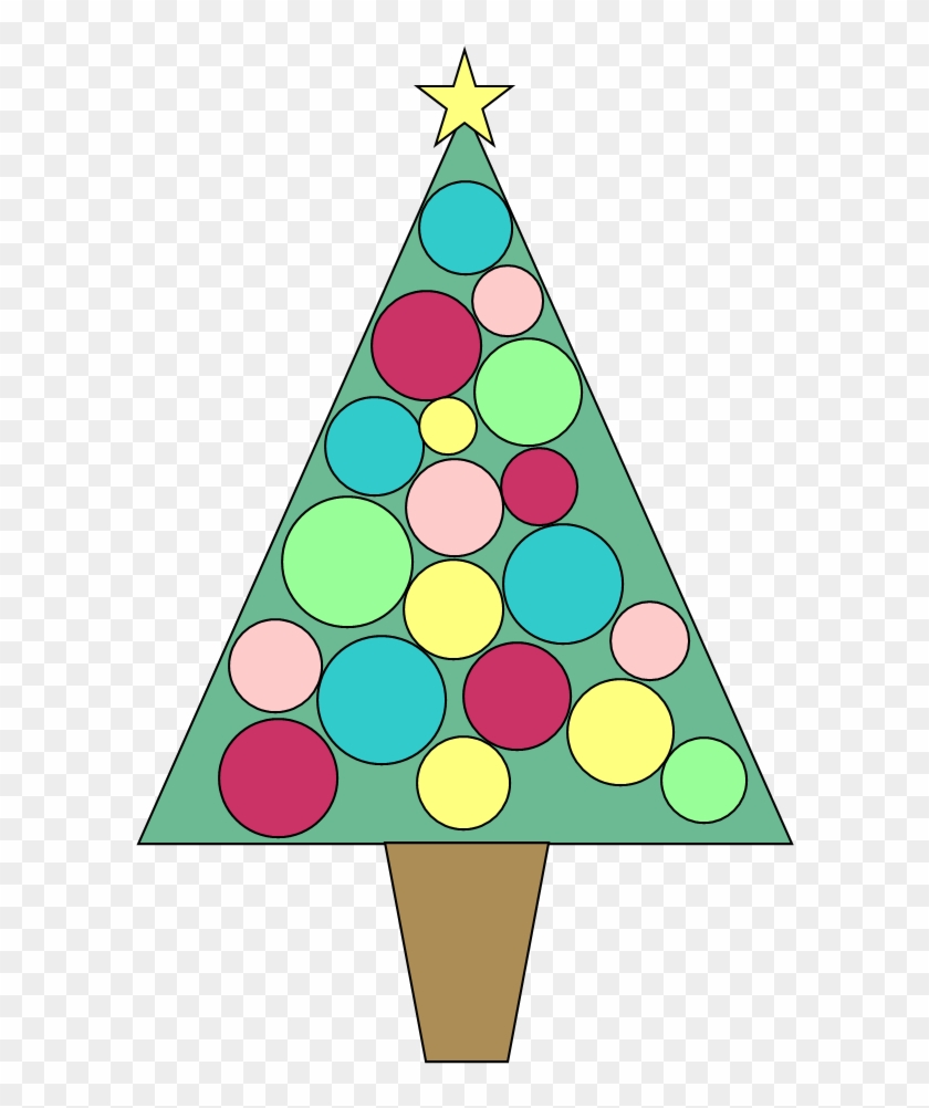 Free Printable Christmas Tree Clipart - Retro Christmas Tree Clipart - Png Download