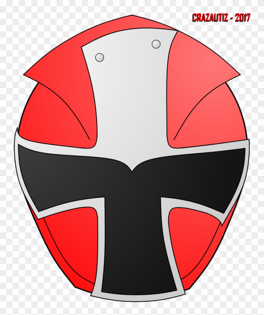 Power Rangers Clipart Red - Power Ranger Ninja Steel Helmet - Png Download #352368