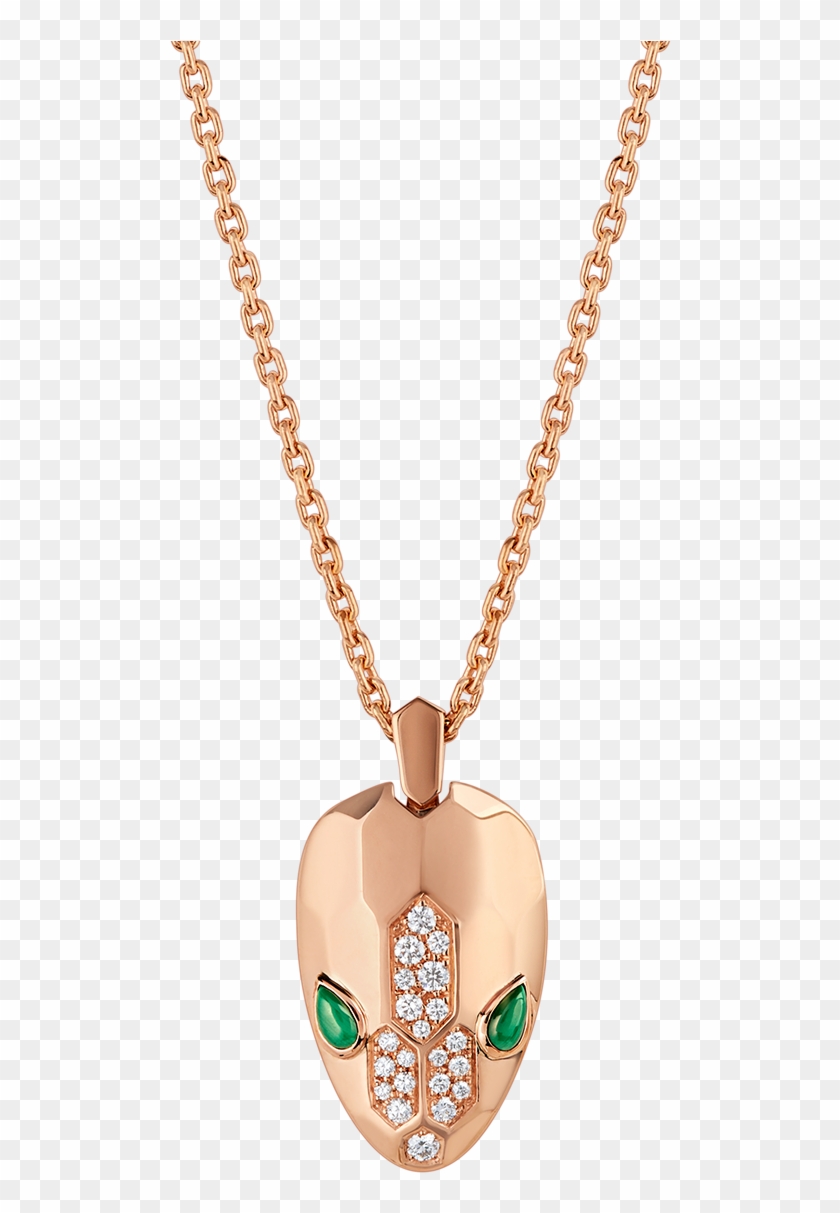 Serpenti Necklace Necklace Rose Gold Pink - Locket Clipart #352845