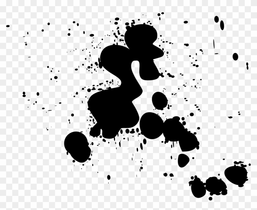 Paint Brush Splash Png - Png Splatter Clipart #352875