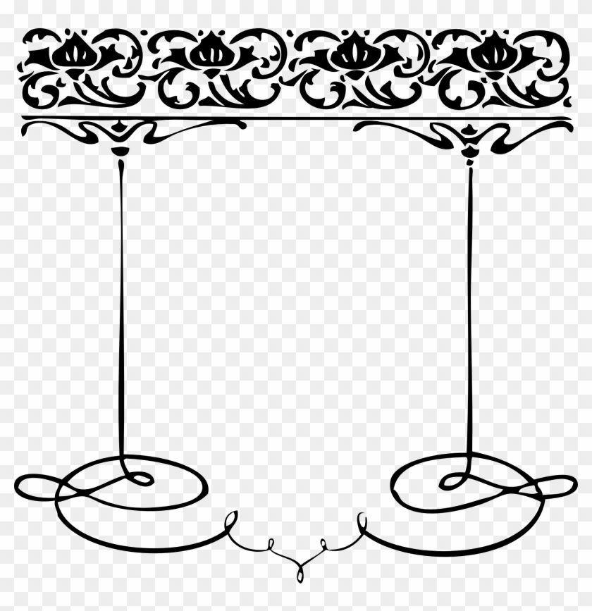 Fancy Lines Clip Art - Borders And Frames Clip Art - Png Download #352985