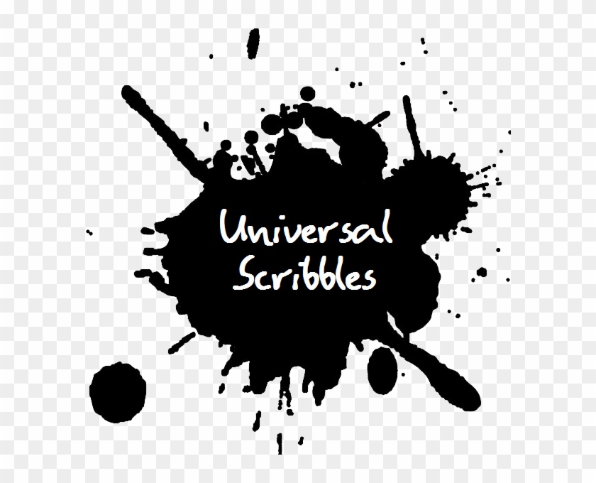 Ink Clipart Splat - Paint Splash Clipart Black And White - Png Download