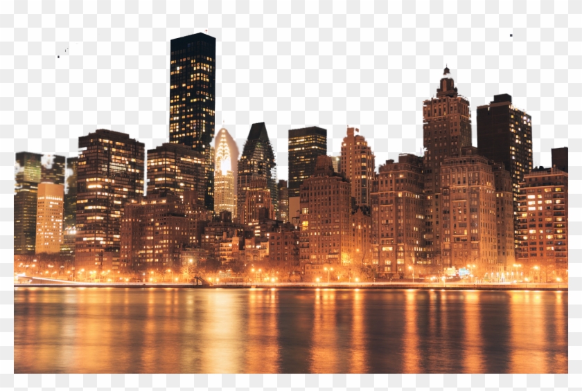 One World Trade Center Midtown Manhattan Light - New York City Skyline At Night Clipart #353056