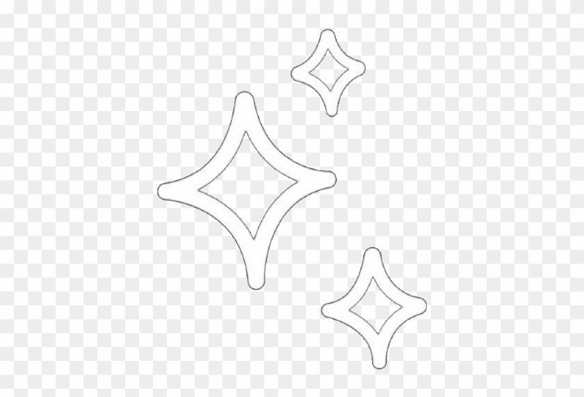 Star Shine Sparkle Sparkles Stars White Aesthetic Edit - Transparent White Aesthetic Stars Clipart