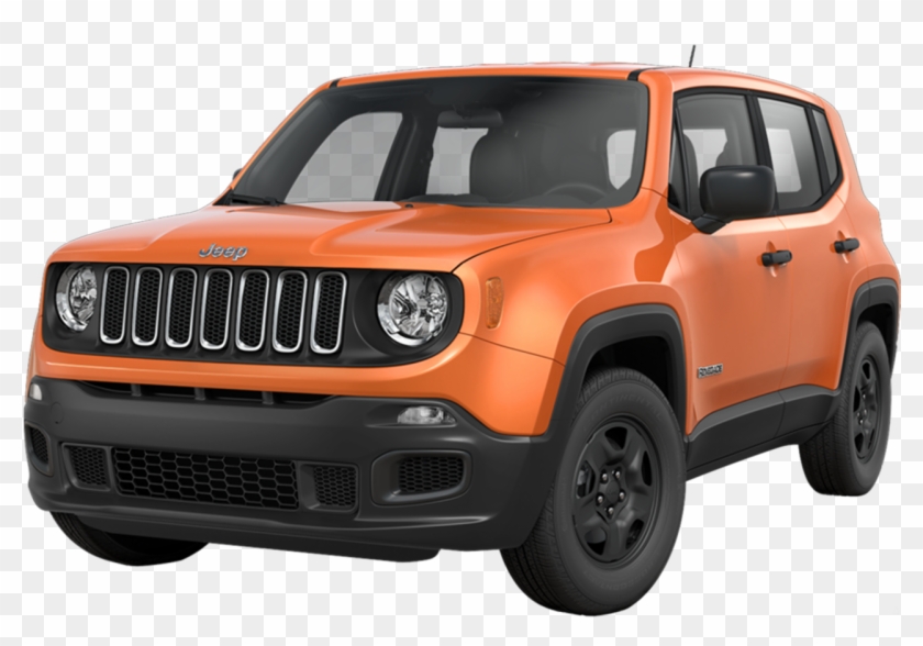Jeep Renegade Sport Orange Clipart