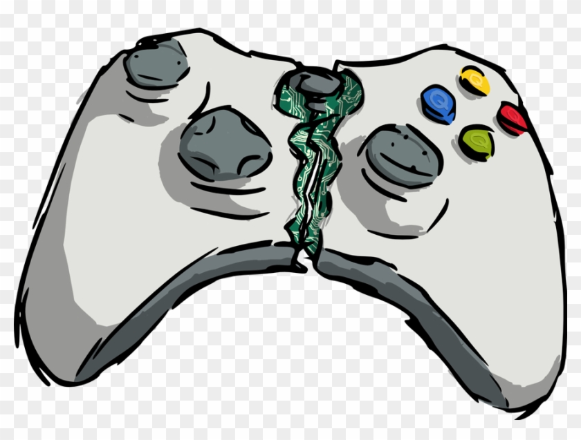 Xbox Pad By Balthassar - Broken Xbox Controller Png Clipart #354839