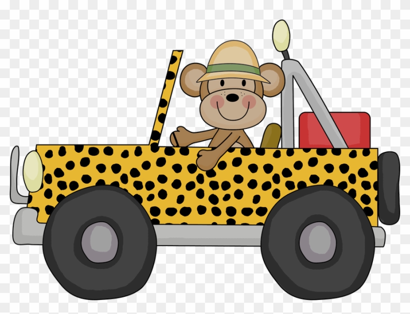 Clipart Library Safari Jeep Clipart - Jungle Safari Jeep In Clip Art - Png Download