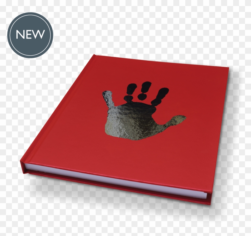 Personalized Foil Blocked Handprint Notebook - Illustration Clipart