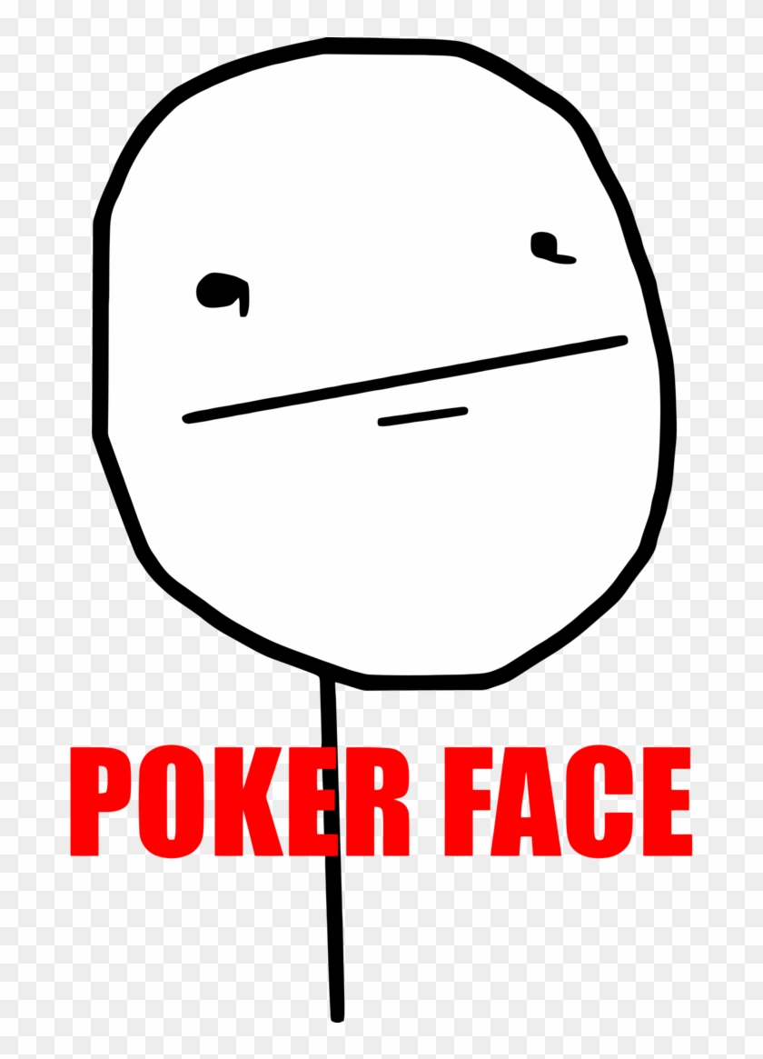 Poker Face Png - Poker Face Meme Png Clipart