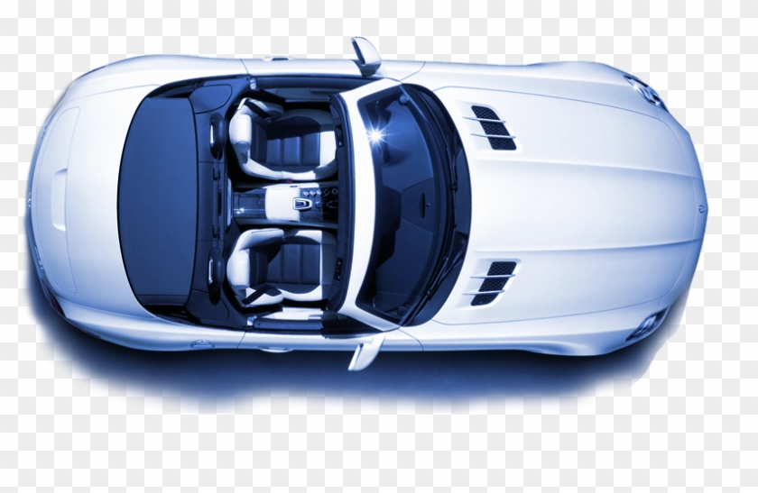 White Mercedes Benz - Sls Amg Roadster Clipart