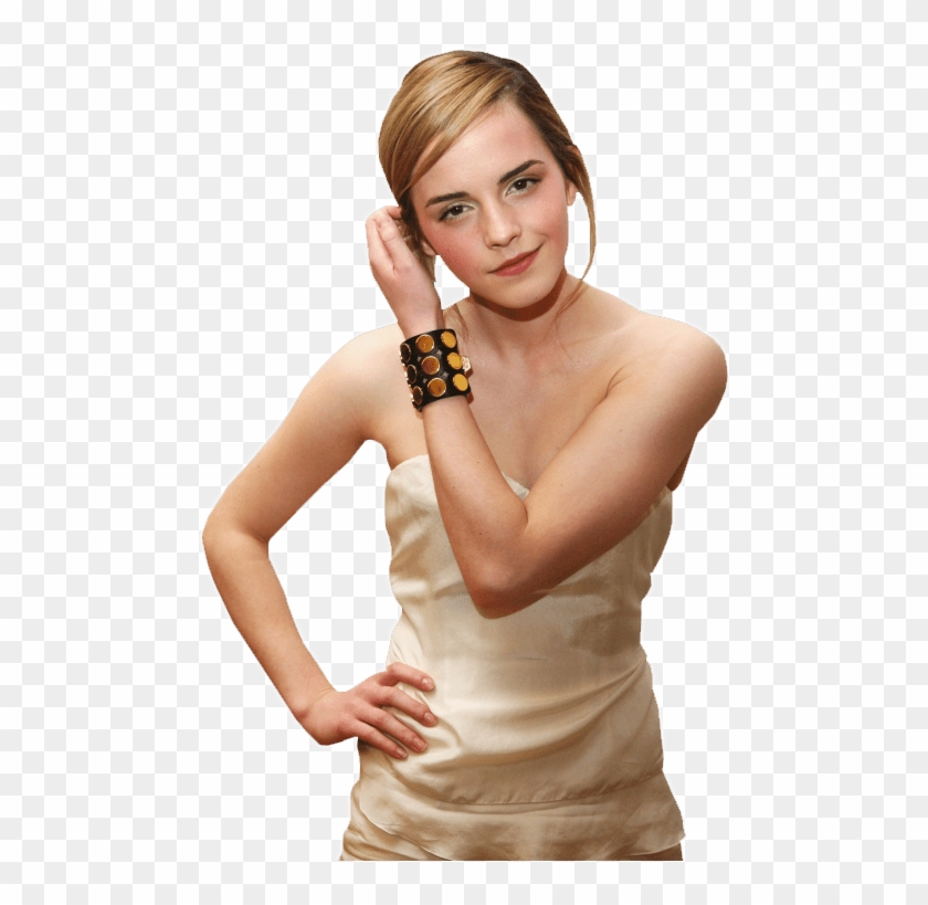 Trans Emmastone - Girl Wearing Leather Cuff Wristband Clipart