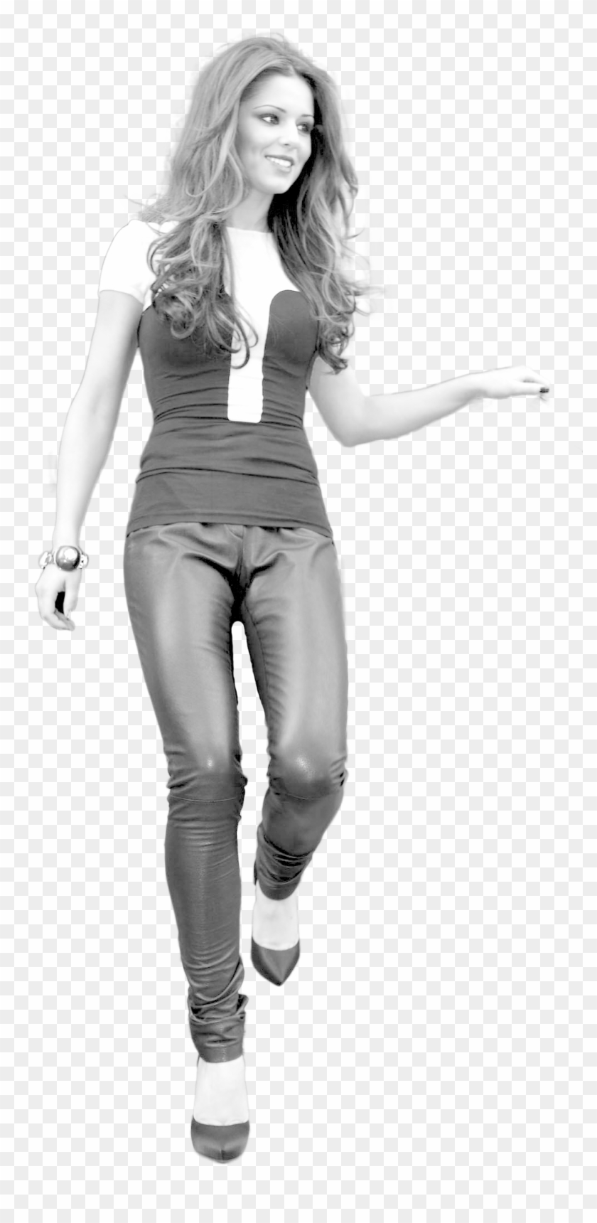 1024 X 2083 5 - Woman Stairs Png Clipart #356322